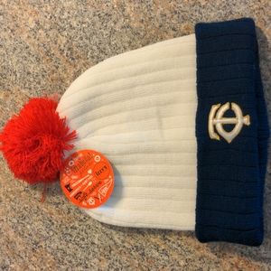 Minnesota Twins Baseball Knit Winter Hat Pom White Blue Red TC Athletic Style ⚾